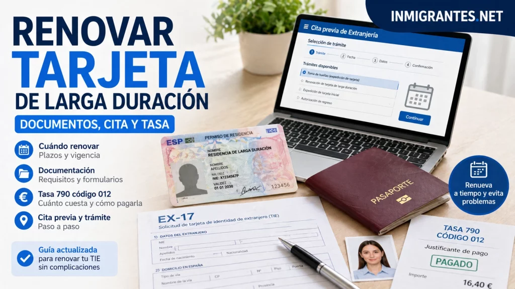 Renovación de la tarjeta de residencia de larga duración
