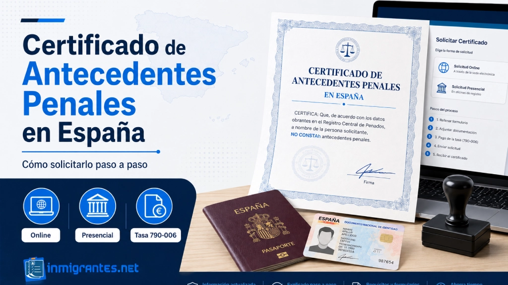 Certificado de antecedentes penales España: solicitud y tasa 790 Certificado de antecedentes penales España: solicitud y tasa 790