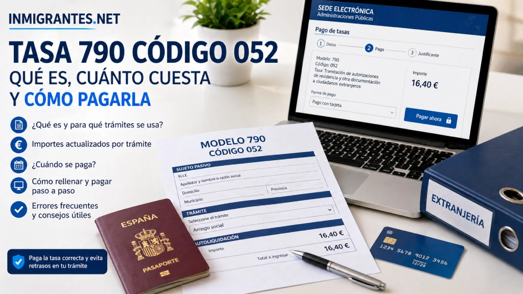 Tasa 790 052: qué es, cuánto cuesta y cómo pagarla Tasa 790 052: qué es, cuánto cuesta y cómo pagarla