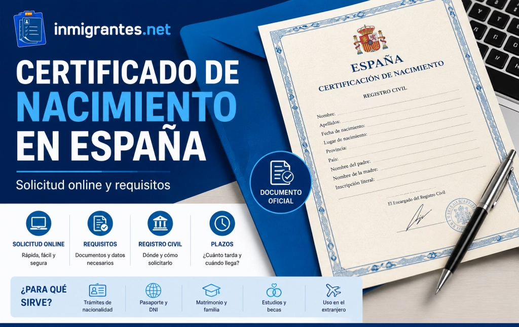 Certificado de nacimiento en España: solicitud online y requisitos Certificado de nacimiento en España: solicitud online y requisitos